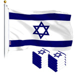 Load image into Gallery viewer, Israel Israeli Flag 3x5 Ft 10Pack Printed Polyester By G128