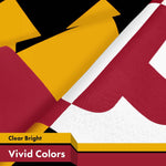 Load image into Gallery viewer, G128 5 Pack: Maryland MD State Flag  3x5 Ft  LiteWeave Pro Series Printed 150D Polyester  Indoor/Outdoor, Vibrant Colors, Brass Grommets, Thicker and More Durable Than 100D 75D Polyester