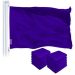Load image into Gallery viewer, Solid Violet Color Flag 3x5 Ft 10Pack Printed 150D Polyester By G128
