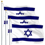 Load image into Gallery viewer, Israel Israeli Flag 3x5 Ft 3Pack Printed Polyester