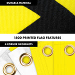 Load image into Gallery viewer, G128 Combo Pack: 6 Ft Tangle Free Aluminum Spinning Flagpole (White) &amp; Gadsden Don't Tread On Me Flag 3x5 Ft, LiteWeave Pro Printed 150D Polyester, 4 Corner Brass Grommets  Pole with Flag Included