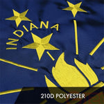 Load image into Gallery viewer, Indiana IN State Flag 3x5 Ft 10Pack Embroidered Polyester By G128