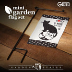 Load image into Gallery viewer, G128 Garden Flag &amp; Stand Home is Where My Cat Is  4x8 Inch  Printed Blockout Polyester