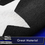 Load image into Gallery viewer, Thin Blue Line Flag 3x5 Ft 2Pack Printed Polyester By G128
