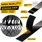 Load image into Gallery viewer, Hook and Loop Tape Roll with Heavy Duty Adhesive Industrial Strength 1 in x30 ft