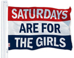 Load image into Gallery viewer, G128  Saturdays Are For The Girls 3x5 FT Printed Brass Grommets 150D Polyester Indoor/Outdoor  Much Thicker More Durable Than 100D 75D Polyester