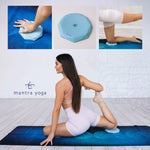 Load image into Gallery viewer, Knee Pads Set of 2 Extra Thick Non Slip Pads for Yoga Pilates &amp; Fitness Ergonomic Design for Joint Protection Lightweight Portable Durable Foam