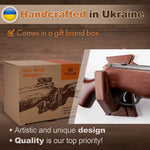 Load image into Gallery viewer, Gun Rack Wall Mount Wenge Hold Up Displays Horizontal Gun Rack and Shotgun