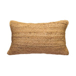 Load image into Gallery viewer, Jute Throw Pillow Covers 20x12 Inch Braided Hand Woven Decorative Pillow Cover for Couch Boho Jute Decor Living Room Decor Natural 1Pc Indoor Outdoor Pillow Cover