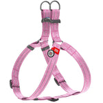 Load image into Gallery viewer, Pink Cotton Dog Harness Eco Friendly Adjustable for Medium Dogs M Size 2332 in