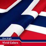 Load image into Gallery viewer, Norway Norwegian Flag 3x5 Ft 10Pack 150D Printed Polyester By G128