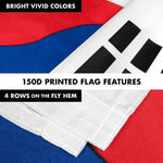 Load image into Gallery viewer, G128 Combo Pack: 6 Feet Tangle Free Spinning Flagpole (Black) South Korea South Korean Flag 3x5 ft Printed 150D Brass Grommets (Flag Included) Aluminum Flag Pole