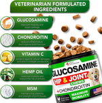 Load image into Gallery viewer, Glucosamine for Dogs 2 Pack Hip and Joint Supplement with Chondroitin 240 Chews