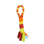 Load image into Gallery viewer, Orange Interactive Tug Toy for Dogs Mental Stimulation Toy Slow Play Treat Dispenser Brain Exercise for Puppies &amp; Seniors Teething Relief Blue Orange Purple (Orange)
