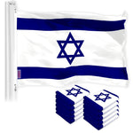 Load image into Gallery viewer, Israel Israeli Flag 3x5 Ft 10Pack 150D Printed Polyester By G128