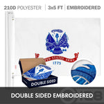 Load image into Gallery viewer, G128 Combo Pack: American USA Flag ToughWeave Series 3x5 Ft Single Sided &amp; US Coast Guard Flag Double Sided 3x5 Ft Double ToughWeave Series  Both Embroidered Polyester, Brass Grommets
