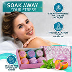 Load image into Gallery viewer, Bath Bombs Gift Set   6 Bubble Bath Fizzies (6 x 2oz) with Natural Dead Sea