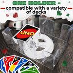 Load image into Gallery viewer, Canasta Card Holder   6 Deck Plastic Revolving Card Game Holder Playing Cards Tray Rotating 360° Organizes Multiple Decks for Canasta Poker and More  Lightweight Durable with Smooth Rotation