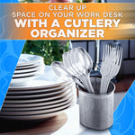 Load image into Gallery viewer, Perforated Stainless Steel Chopstick Holder – Drying Basket for Chopsticks &amp; Utensils Compact Oval Design with Hook for Kitchen Organization Easy Storage and Utensil Drying Sturdy &amp; Dishwasher Safe