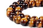 Load image into Gallery viewer, Genuine Tiger Eye Bracelet 10mm Natural Yellow Brown Tiger's eye Yoga Bracelets