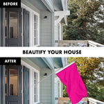 Load image into Gallery viewer, G128 Combo Pack: 5 Ft Tangle Free Aluminum Spinning Flagpole (Silver) &amp; Solid Magenta Color Flag 2.5x4 Ft, LiteWeave Pro Series Printed 150D Polyester  Pole with Flag Included