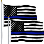 Load image into Gallery viewer, Thin Blue Line Flag 3x5 Ft 2Pack Printed Polyester By G128
