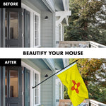 Load image into Gallery viewer, G128 Combo Pack: 5 Ft Tangle Free Aluminum Spinning Flagpole (Black) &amp; New Mexico NM State Flag 2x3 Ft, ToughWeave Series Embroidered 300D Polyester  Pole with Flag Included