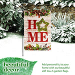 Load image into Gallery viewer, G128 Combo Pack: Garden Flag Stand Black 36 in x 16 in &amp; Garden Flag Everyday Decoration Home Wreath on Rustic Wood 12x18 DoubleSided Blockout Fabric