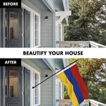 Load image into Gallery viewer, G128 Combo Pack: Flag Pole 6 FT Black Tangle Free &amp; Armenia Armenian Flag 3x5 FT Printed 150D Polyester