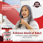 Load image into Gallery viewer, Extreme Beetroot Formula COQ10 100mg with Grape Seed Extract for Circulation