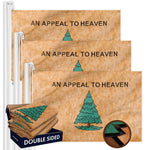 Load image into Gallery viewer, G128 3 Pack: An Appeal to Heaven TeaStained Flag  3x5 Ft  Double ToughWeave Pro Series Double Sided Embroidered 420D Poly  Historical Flag, Embroidered Design, Brass Grommets, 2ply