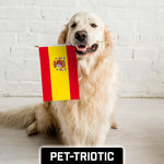 Load image into Gallery viewer, G128 12 Pack Handheld Spain Spanish Stick Flags  12x18 In  Printed 150D Polyester, Country Flag, Solid Wooden Stick, Spear Gold Tip