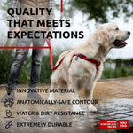 Load image into Gallery viewer, Waterproof Dog Harness Adjustable Dog Harness for Large Dogs Small and Medium Dogs Heavy Duty Dog Harness with Durable Metal Clasp and QR Dog Tag Boy &amp; Girl Dog Harness Red (24 35in)