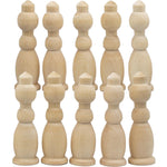 Load image into Gallery viewer, 10 pcs Unfinished Wood Chess Pieces King Paint Your Own DIY Chess Keychain