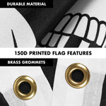 Load image into Gallery viewer, Combo Pack: Flag Pole 6 FT Silver Tangle Free &amp; Pirate Jolly Roger Swords Flag 3x5ft 150D Printed Polyester