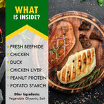 Load image into Gallery viewer, Kabobs Dog Treats with Duck &amp; Chicken Human Grade Meat All Natural &amp; Organic Pet Dried Snacks Rawhide Free &amp; Grain Free Long Lasting Chews for Large &amp; Small Dogs Supports Healthy Teeth