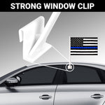 Load image into Gallery viewer, G128 2 Pack: Thin Blue Line Car Flag  11x17 In  Double LiteWeave Pro Series Double Sided Printed 150D Polyester  Flagpole Included  Perfect for Festival Celebrations, Parades
