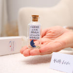 Load image into Gallery viewer, Kseniya Revta Anniversary Present for Her &amp; Him Valentines Day Romantic Gift to Boyfriend Girlfriend Message I Love You Gifts Wife Husband (Moon in Big Bottle I Love You Gift Bottle)