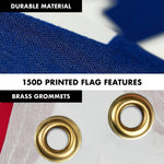 Load image into Gallery viewer, G128 Combo Pack: 6 Feet Tangle Free Spinning Flagpole (White) Arkansas AR State Flag 3x5 ft Printed 150D Brass Grommets (Flag Included) Aluminum Flag Pole