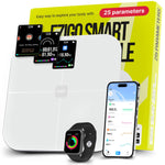 Load image into Gallery viewer, 25 Metrics  White Digital Bathroom Smart Scale with BMI Body Fat Muscle Mass