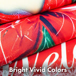 Load image into Gallery viewer, Christmas Garden Flag 12x18 Inch Welcome Quote with Red Poinsettia Flower