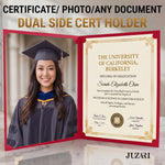 Load image into Gallery viewer, 10 Pack Premium Burgundy Certificate Holders 8.5 x 11 inch Heavyweight 300gsm Cardstock Diploma Holder &amp; Certificate Folder Award Certificate Folders for Graduation with Gold Foil Diploma Cover