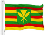 Load image into Gallery viewer, G128 Hawaii Kanaka Maoli Flag  3x5 Ft  LiteWeave Pro Series Printed 150D Polyester  Indoor/Outdoor, Vibrant Colors, Brass Grommets, Thicker and More Durable Than 100D 75D Polyester