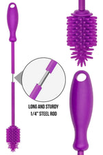 Load image into Gallery viewer, Brush Silicone Bottle Cleaner Brush 2 Piece Set Flexible Long Handle Water
