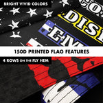 Load image into Gallery viewer, G128 Combo Pack: 6 Ft Tangle Free Aluminum Spinning Flagpole (White) &amp; Thin Line First Responders American Flag 3x5 Ft, LiteWeave Pro Series Printed 150D Polyester  Pole with Flag Included