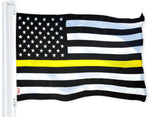 Load image into Gallery viewer, Combo Pack USA American Flag and Thin Yellow Line Flag 3x5 FT Printed 150D