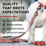 Load image into Gallery viewer, WAUDOG Recycled Cotton Dog Leash 6 Ft 10 Ft Eco Friendly Collar for Small Medium &amp; Large Dogs Reflective Dog Leash for Medium Dogs Strong Leashes for Large Breed Dogs Puppy Leash for Small Dogs