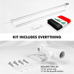 Load image into Gallery viewer, Flag Pole 6FT Silver Tangle Free and Iraq Flag 3x5 Ft Combo Printed 150D