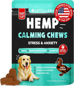 Load image into Gallery viewer, Calming Chews for Dogs 70 Treats Anxiety Relief Treats with Hemp Oil Turmeric