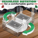Load image into Gallery viewer, Canasta Card Holder   6 Deck Plastic Revolving Card Game Holder Playing Cards Tray Rotating 360° Organizes Multiple Decks for Canasta Poker and More  Lightweight Durable with Smooth Rotation